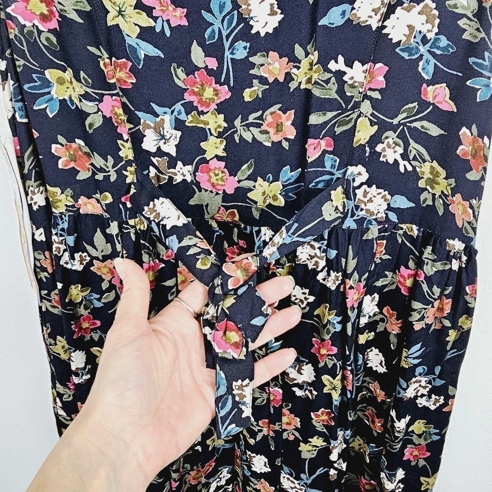 Bryn Connelly Vintage Floral Button Front Sleeveless Dress NWT - Picture 11 of 12